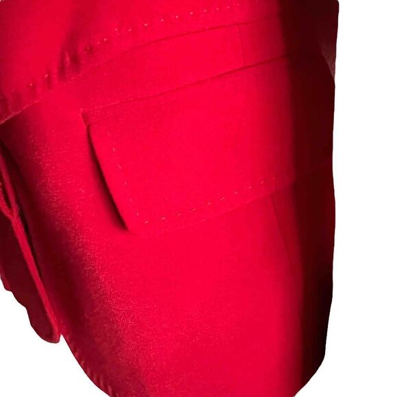 Anne Klein ~ beautiful red blazer ~ attached belt ~ size 14 - Picture 3 of 13